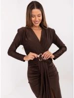 Šaty IT SK 21625.84 tmavohnedé