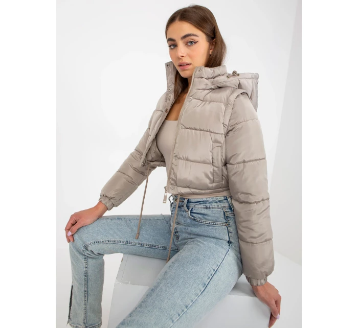 Dámska bunda NM KR D2 3869 13P tmavo lila