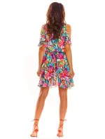 Dámske šaty A295 ružové - Awama Dámske šaty A295 ružové - Awama