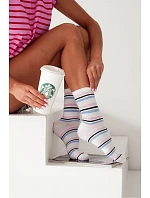 Dámske pruhované ponožky 0200.114