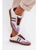 Kožené síťované dámské tenisky model 21935203 - Zazoo