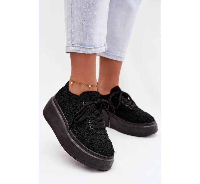 Dámské tenisky na platformě Černé model 21937761 - Boto