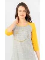 Dámská noční košile s tříčtvrtečním rukávem model 15781376 - Vienetta Dámská noční košile s tříčtvrtečním rukávem model 15781376 - Vienetta