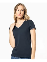K Dámské piqué tričko s V výstřihem 20.K model 22508604 - Kariban K Dámské piqué tričko s V výstřihem 20.K model 22508604 - Kariban