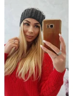 Milano fleecová čiapka K203 svetlo šedá + grafitová