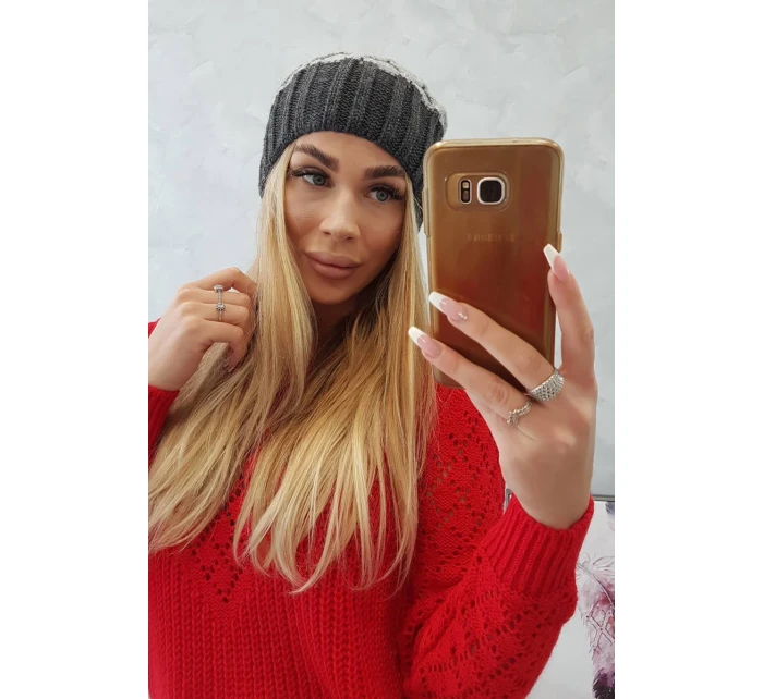 Milano fleecová čiapka K203 svetlo šedá + grafitová