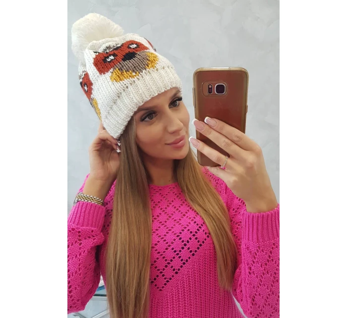 Dámský klobouk ecru model 18751613 - K-Fashion Dámský klobouk ecru model 18751613 - K-Fashion