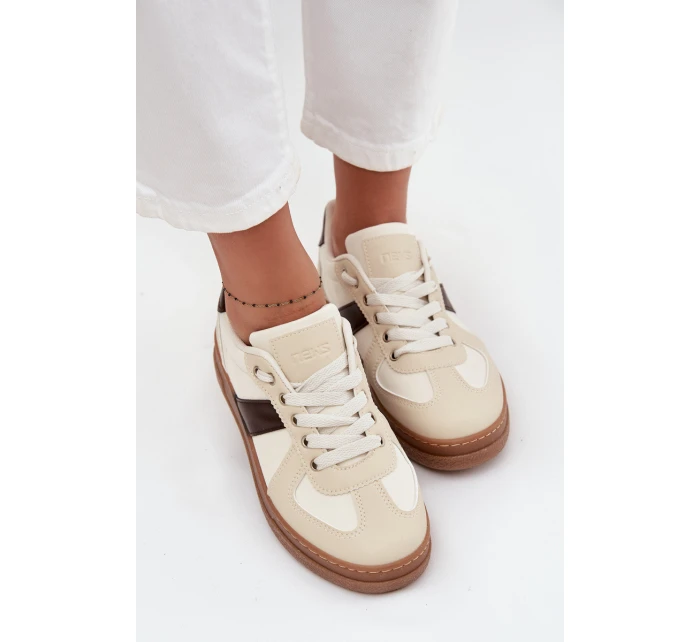 Dámské tenisky na platformě béžové model 21711957 - Boto
