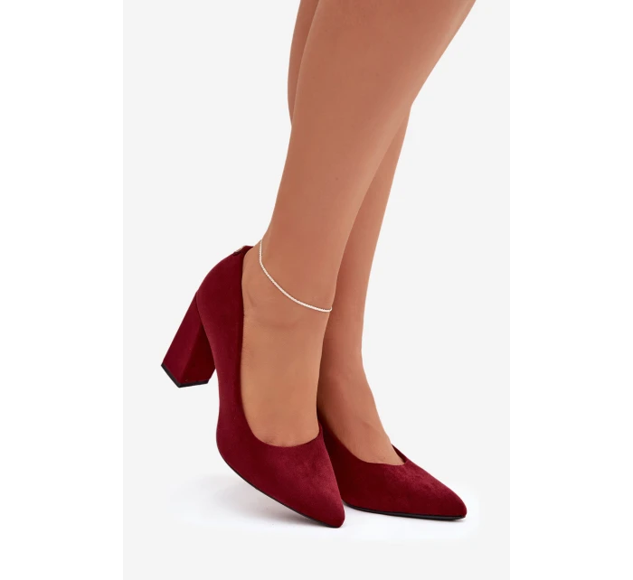 Semišové lodičky na podpatku model 21821698 - SERGIO LEONE