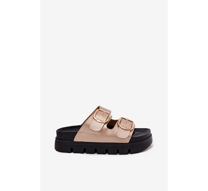 Dámské nazouváky s přezkami  Zlaté model 22123016 - Lee Cooper