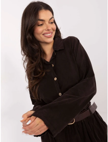 Košeľa IT KS 22390.81 tmavohnedá