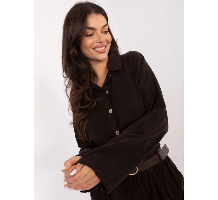 Košeľa IT KS 22390.81 tmavohnedá