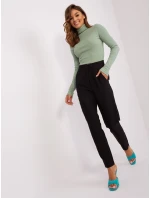 Spodnie TW SP model 18725423 czarny - FPrice Spodnie TW SP model 18725423 czarny - FPrice