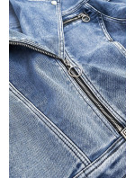 Svetlomodrá džínsová bunda nadmernej veľkosti (H882)
