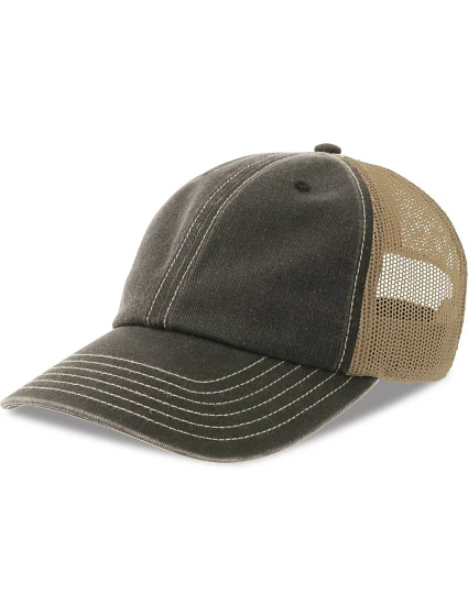 6 panelová kšiltovka Vintage Trucker model 22456329 - Atlantis Headwear 6 panelová kšiltovka Vintage Trucker model 22456329 - Atlantis Headwear
