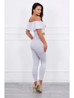 Sada s volánky světle šedá Sada s volánky světle šedá