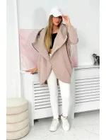 Krátka mikina na zips tmavo béžová Krátka mikina na zips tmavo béžová