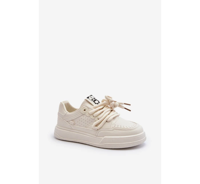 Dámské tenisky z ekokůže béžové model 21648813 - Boto Dámské tenisky z ekokůže béžové model 21648813 - Boto