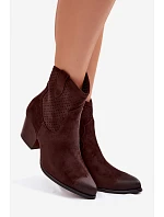 Dámske perforované členkové topánky Cowboy Vinceza 58150 Brown Dámske perforované členkové topánky Cowboy Vinceza 58150 Brown