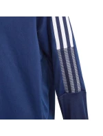 Tiro 21 Youth Jr GK9661 modrá tréningová mikina s kapucňou - Adidas Tiro 21 Youth Jr GK9661 modrá tréningová mikina s kapucňou - Adidas