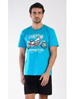 Pánske pyžamové šortky Motocykel