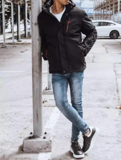 Pánska zimná bunda čierna FashionStreet TX4239