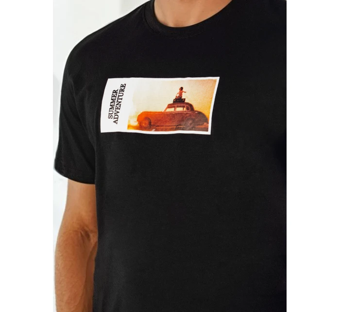 Pánské tričko s potiskem černé Dstreet model 21975031 - FashionStreet