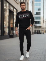 Pánský černý svetr Dstreet model 21982535 - FashionStreet Pánský černý svetr Dstreet model 21982535 - FashionStreet