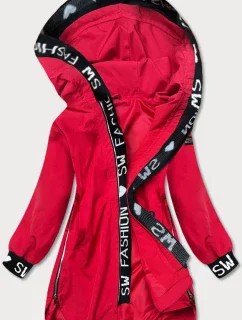 Jednoduchá červená dámská bunda model 17249686 - S'WEST