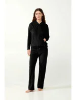 Vamp - Zamatová tepláková súprava na zips s kapucňou 21140 - Vamp Vamp - Zamatová tepláková súprava na zips s kapucňou 21140 - Vamp