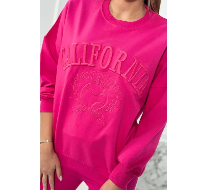 Kalifornská bavlnená súprava fuchsiová