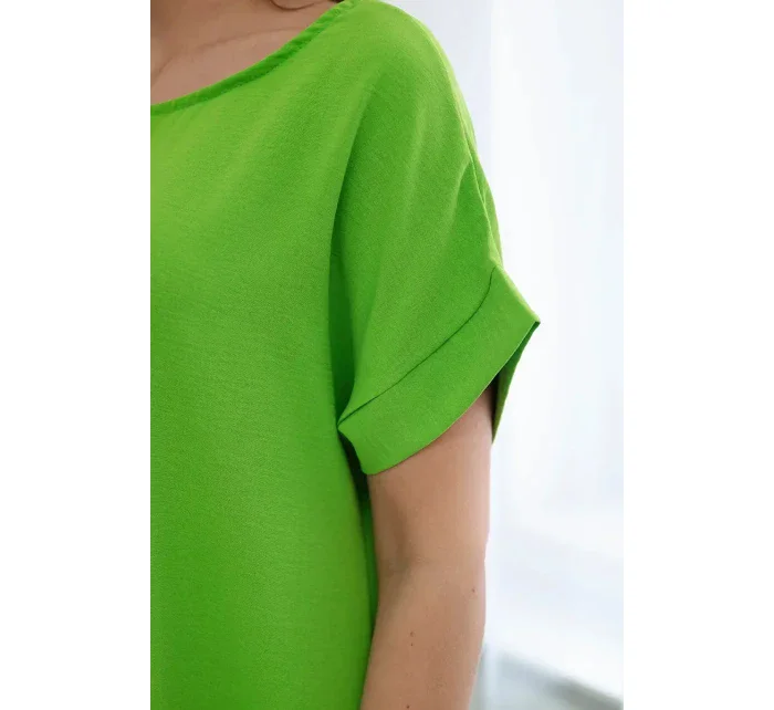 Šaty s vreckami svetlozelené