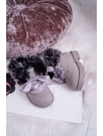 Dětské Kotníkové Boty Zateplené Šedé model 21523547 - Boto