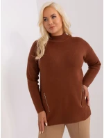 Sweter PM SW model 18949286 brązowy - FPrice Sweter PM SW model 18949286 brązowy - FPrice