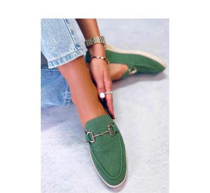 Dámske mokasíny T563P zelené - Inello