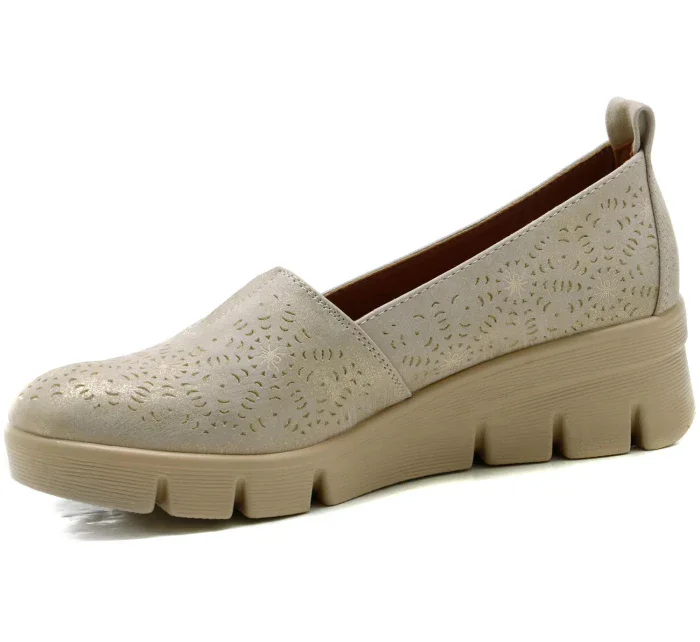 Dámské polobotky model 21151458 zlaté Jezzi - Inello