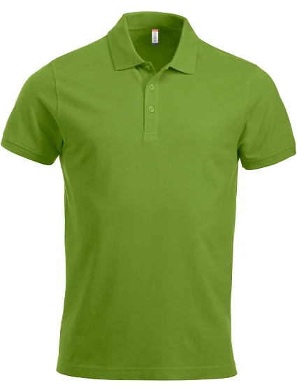 Clique Classic Lincoln S/S Pánske polo tričko z hrubej bavlny 67.8244 svetlozelené
