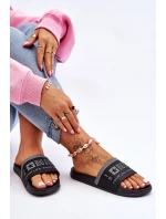 Damskie Lekkie Klapki Big Star LL274732 Czarne