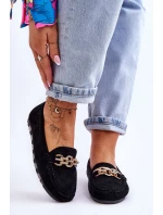 Dámské semišové mokasíny Černá model 21619608 - Boto