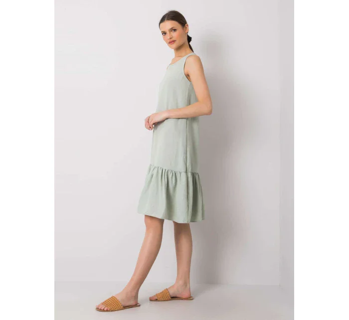 Šaty 328 SK model 15211588 světle zelená - FPrice Šaty 328 SK model 15211588 světle zelená - FPrice