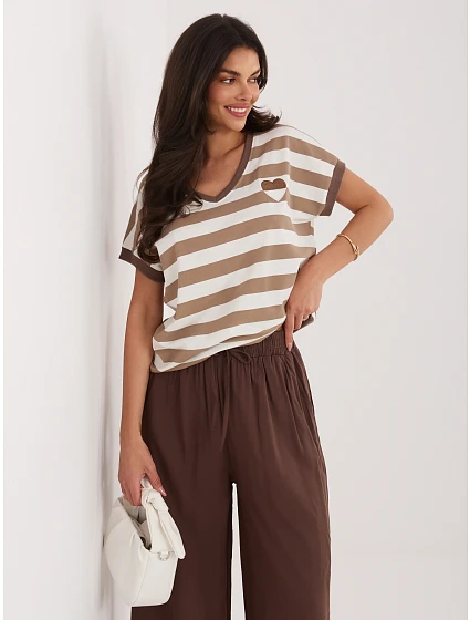 Bluzka RV BZ model 22144186 brązowy - FPrice