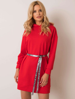 Červené šaty s kapucňou