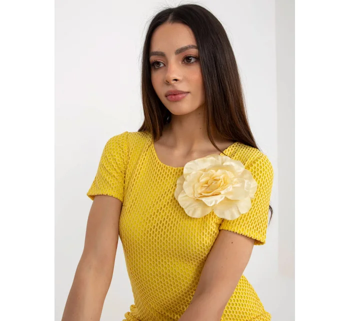 Dámske šaty LK SK 506335.21 Tmavo žltá - Lakerta