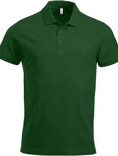 Classic S/S Pánské piqué polo z těžké bavlny bottle green model 22457107 - Clique
