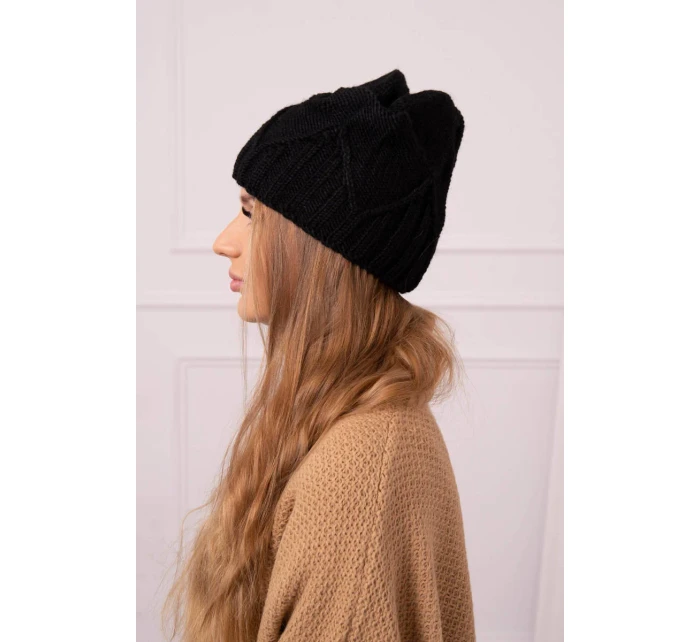 Dámská čepice Liliana model 18752215 černá - K-Fashion Dámská čepice Liliana model 18752215 černá - K-Fashion