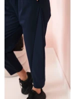 Nohavice s vreckami Summer Punto navy blue