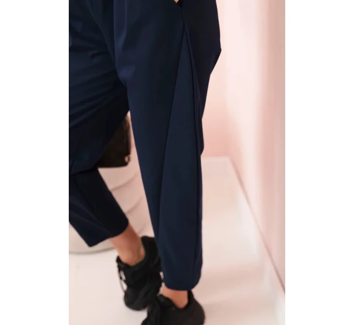 Nohavice s vreckami Summer Punto navy blue