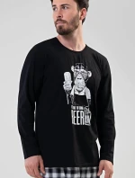 Pánske pyžamo dlhé Opice