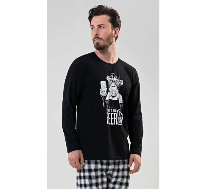 Pánske pyžamo dlhé Opice