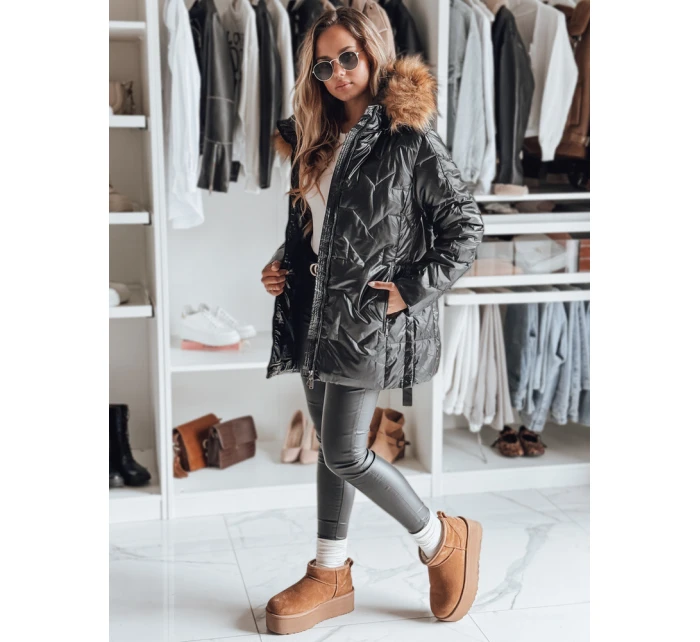 Dámska bunda LANE black FashionStreet TY4049 Dámska bunda LANE black FashionStreet TY4049